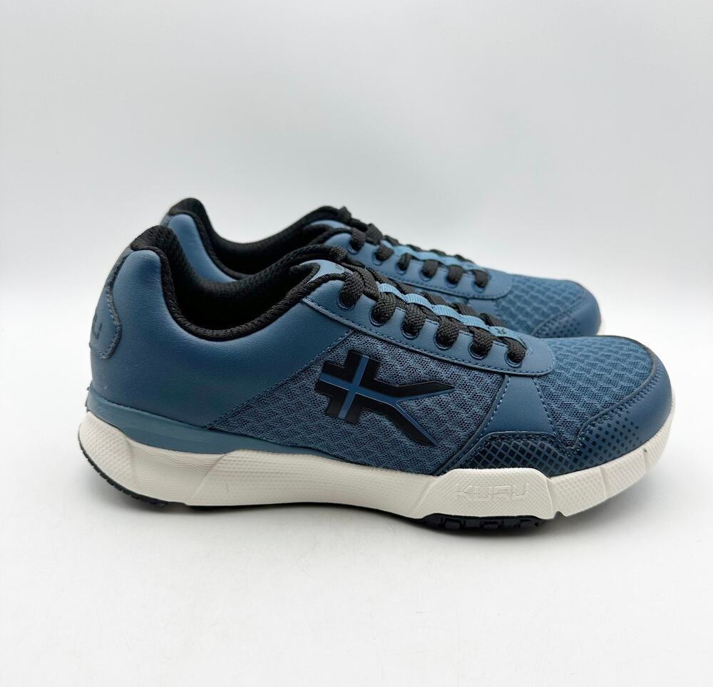 KURU Quantum Athletic Shoes MENS 7 or WOMENS 8.5 WIDE Blue Black Sneakers NWOB